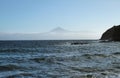 View of Tenerife island from La Caleta beach,