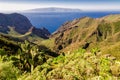 View from Tenerife to La Gomera