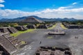 View of Teotihuacan ruins, Aztec ruins, Mexico Royalty Free Stock Photo