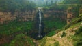 View of Tequendama waterfall located in the municipality of Soacha