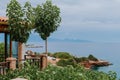 View from the terrace of luxury villa Royalty Free Stock Photo