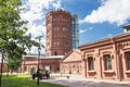 View the territory of the Enterprise Vodokanal of St. Petersburg, museum complex The Universe of Water Royalty Free Stock Photo