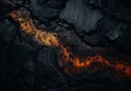 view Of The Texture Of A Solidifying Lava Field Royalty Free Stock Photo