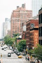 View of 10th Avenue from The High Line, in Chelsea, Manhattan, New York City Royalty Free Stock Photo