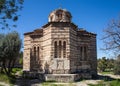 View of th Byzantine Orthodox Church of the Holy Apostles in Ancient Agora, Athens