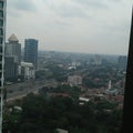 view on the 25th floor, 4pm south jakarta area Royalty Free Stock Photo