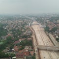 view on the 25th floor, south jakarta area