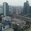 view on the 25th floor, south jakarta area