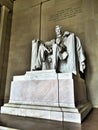 A view of th statue of Abraham Lincoln Royalty Free Stock Photo