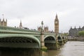 A view of Thames river, Big Ben and Palace of Westminster