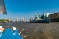 View from the Thames river to the Tower bridge, London, England, UK, GB Royalty Free Stock Photo