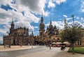 Theater square and Hofkirche - Dresden, Germany Royalty Free Stock Photo