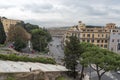 View of the Theatre of Marcellus from the roof of the Vittoriano.