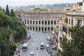 View of the Theatre of Marcellus from the roof of the Vittoriano.