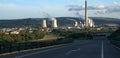 A view of a thermal power station in A CoruÃ±a in Spain