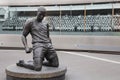 View of Thierry Henry Bronze Statue in Front of Arsenal Emirates Stadium