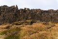 View of Thingvellir national park in golden circle in Iceland