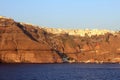 View Of Thira At Sunset Royalty Free Stock Photo