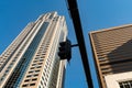 View of the 1201 Third Avenue Seattle skyscraper also known as Washington Mutual Tower in Seattle. Royalty Free Stock Photo