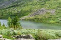 View on Third Lake of Karakol lakes in Altai Republic. Russia