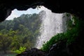 View of Thoseghar waterfall from the cave Royalty Free Stock Photo