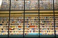 View of thousands of books in the National Library of Latvia