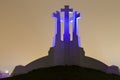 View of the Three Crosses monument over looking Vilnius Royalty Free Stock Photo