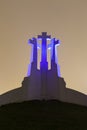 View of the Three Crosses monument over looking Vilnius Royalty Free Stock Photo