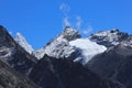 View from the Three Passes Trek, Nangkartshang Peak Royalty Free Stock Photo