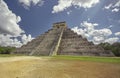 View of three quarters of the Pyramid of Chichen Itza 5 Royalty Free Stock Photo