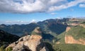 View of the Three Rondavels at the Blyde River Canyon, Panorama Route, Mpumalanga, South Africa Royalty Free Stock Photo