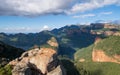 View of the Three Rondavels at the Blyde River Canyon on the Panorama Route, Mpumalanga, South Africa Royalty Free Stock Photo