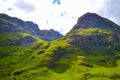 View of Three Sisters mountains in Highlands, Scotland Royalty Free Stock Photo