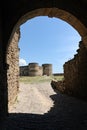 Arch to the citadel of the castle of Bilhorod-Dnistrovskyi Akkerman fortress in Ukraine Royalty Free Stock Photo