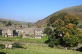 Thwaite village and Kisdon hill Swaledale UK Royalty Free Stock Photo