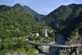The view of Tianxiang, as seen from Hsiang-Te Temple. Royalty Free Stock Photo