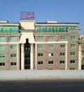 View of the Tiba Pyramids hotel in Cairo