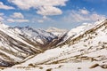 View from the Tibetan plateau to Mount Gurla-Mandhata Royalty Free Stock Photo