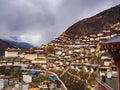 View of Tibetan Town of Baiyu and the monastery