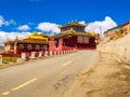View of tibetan Yarchen Gar Monastery