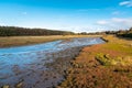 View of a Tidal Creek on a Clear Fall Day