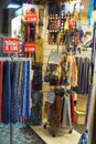 Ties, foulards and scarves shop in Rome, Italy Royalty Free Stock Photo
