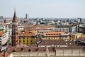 View of tile roofs of Milan Royalty Free Stock Photo