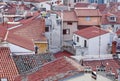 Roofs . View of the tiled roof tops and scenic skyline of the Old Town of Dubrovnik, taken from on top of its Royalty Free Stock Photo