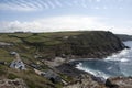 View from the tip of Cape Cornwall Royalty Free Stock Photo