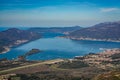 View of Tivat airport and town Royalty Free Stock Photo