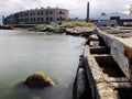 View to abandoned Patarei prison from seaside