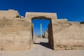 View to the Ancient Egyptian Ruins of Obelisk of Thutmosis I in Karnak Temple Complex near Luxor Royalty Free Stock Photo