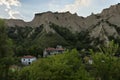 View to ancient Melnik town, Bulgaria Royalty Free Stock Photo