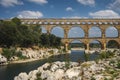 View to ancient Roman aqueduct Royalty Free Stock Photo